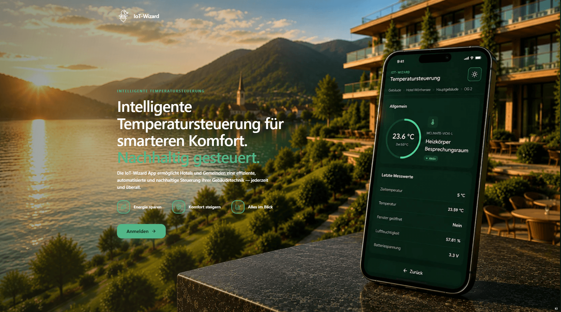 Temperatursteuerungs-App
